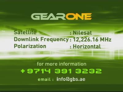 Gear One (Nilesat 102 - 7.0°W)